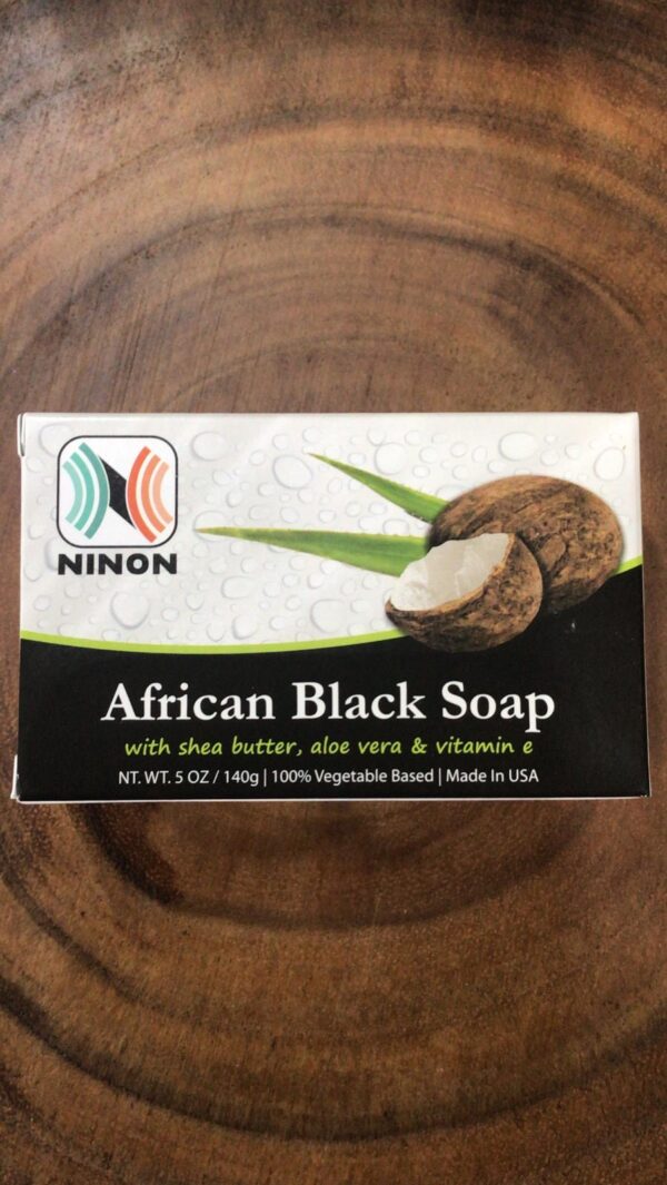 African Black Soap W/ Shea Butter, Aloe Vera & Vitamin E