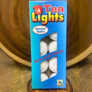 10 Tea Light Candles – Long Lasting (Each up to 6 Hours)