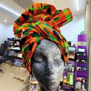 Kente 2 African Head Wrap Fabric – 2 Yards