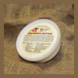 Pure Raw Mango Butter featuring unprocessed natural seed lipids for skin and hair